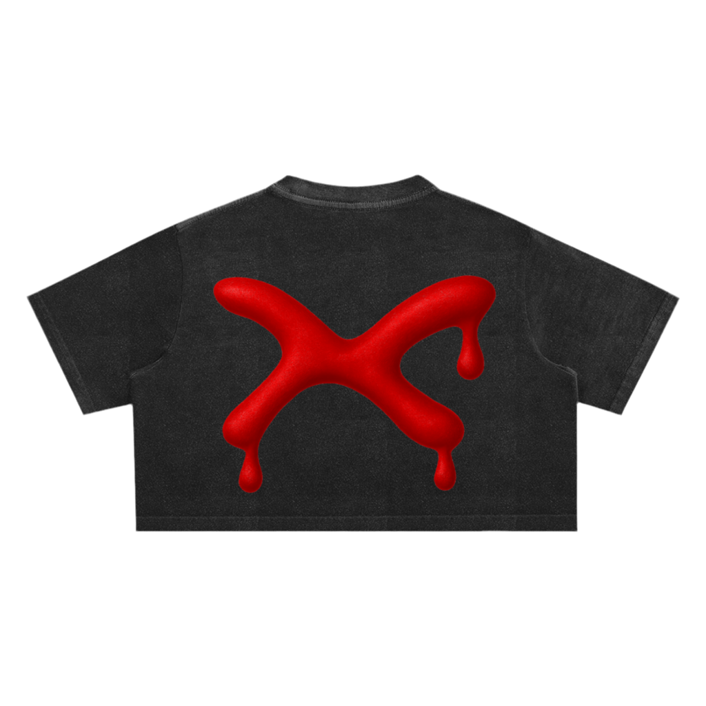 BACK IN BLOOD CROP TOP