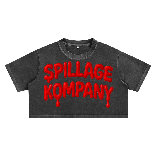 BACK IN BLOOD CROP TOP