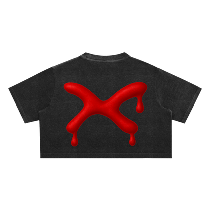 BACK IN BLOOD CROP TOP