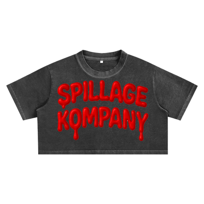 BACK IN BLOOD CROP TOP