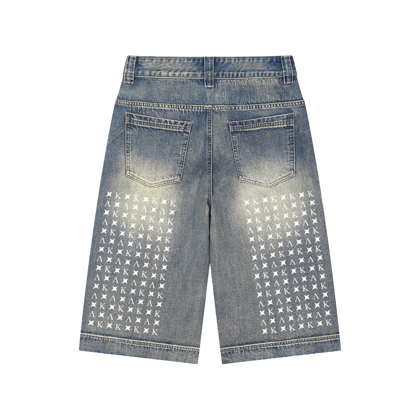 AKAGRAM UNIVERSITY JEAN SHORTS