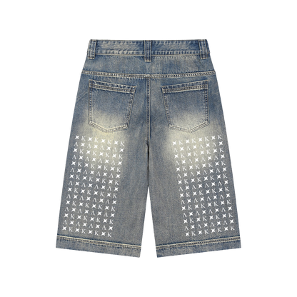 AKAGRAM UNIVERSITY JEAN SHORTS