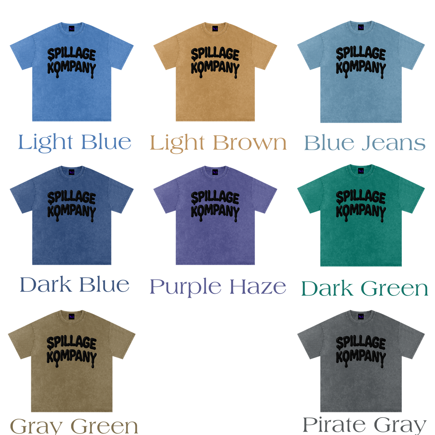 COLORFUL SPILLAGE TEE