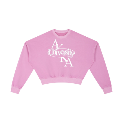 UNIVERSITY CROPPED SWEATSHIRT