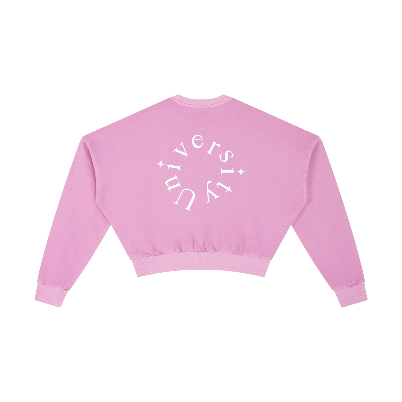 UNIVERSITY CROPPED SWEATSHIRT