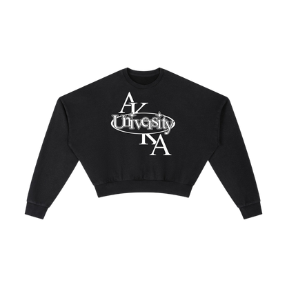 UNIVERSITY CROPPED SWEATSHIRT